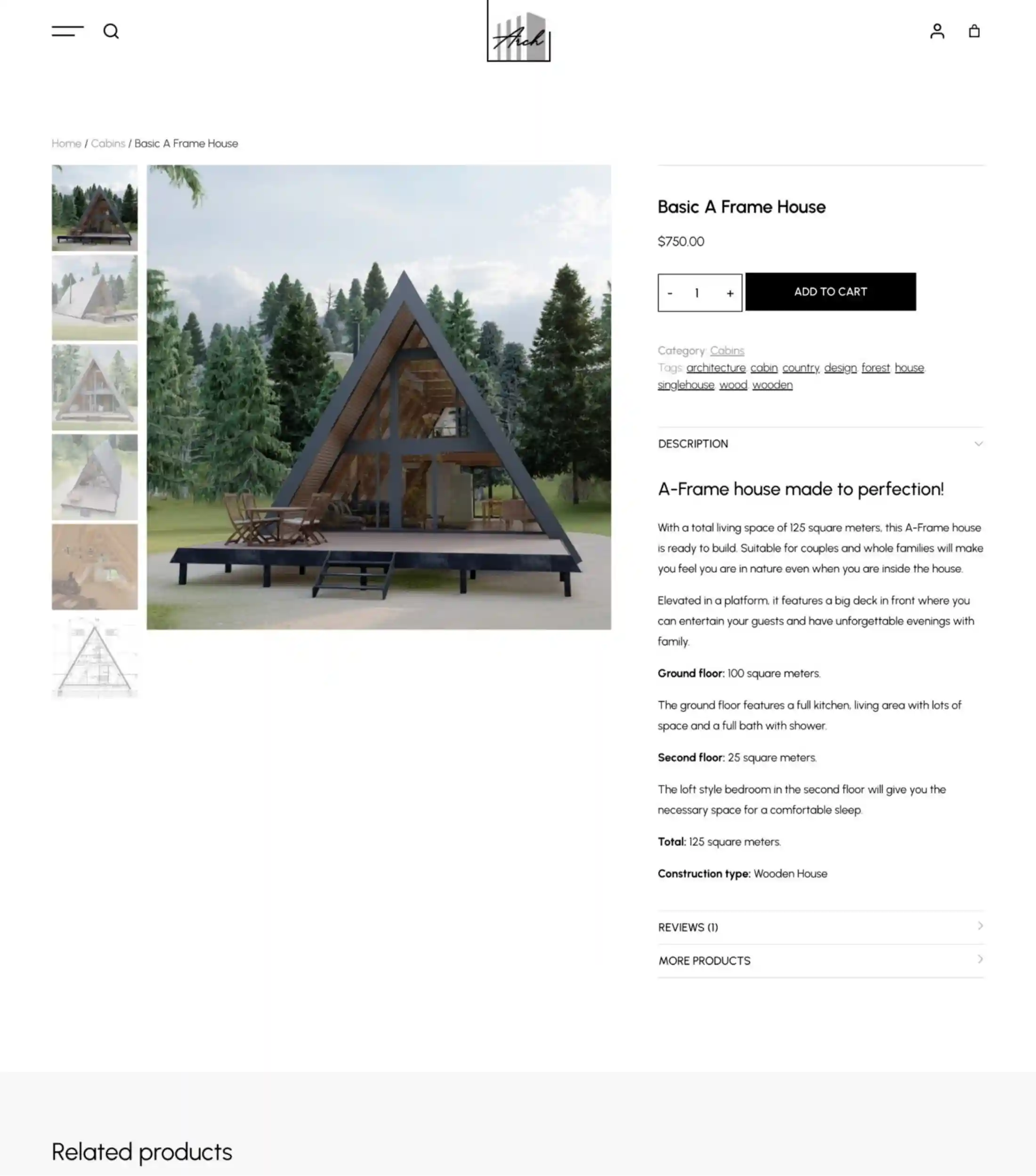 Arch Marketplace Listing Page