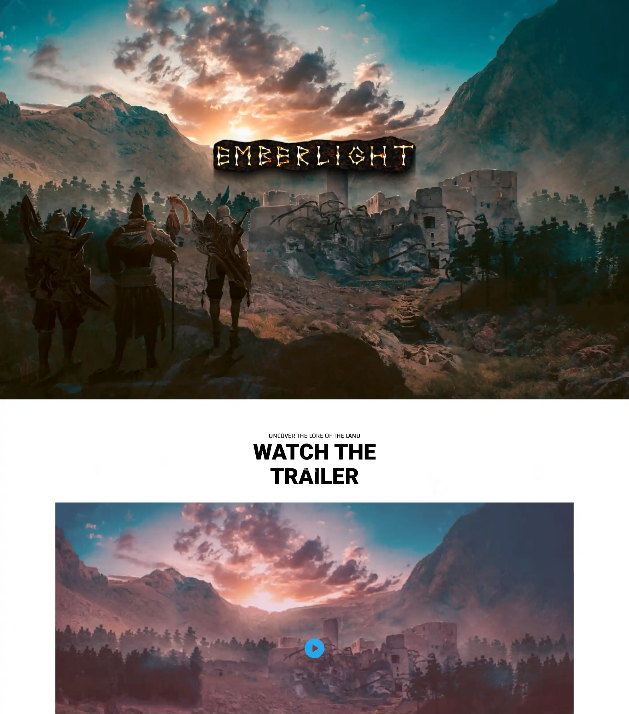 Emberlight Game Homepage