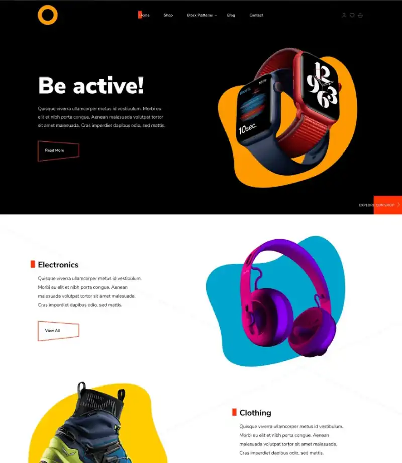 Olymp WooCommerce Theme Screenshot