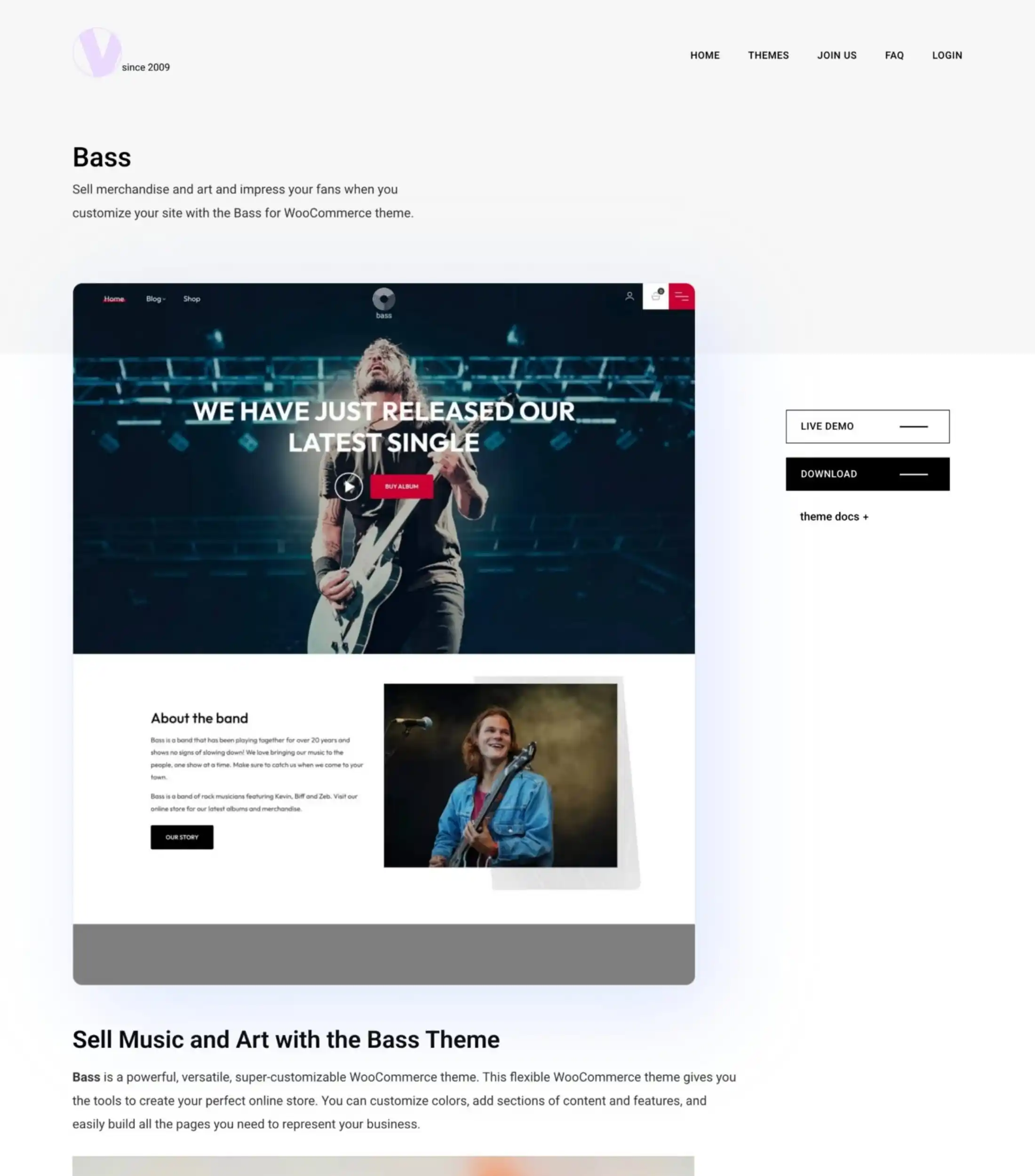 Bass WordPress Theme